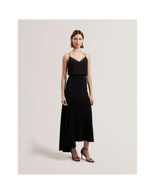 Ted Baker Black Chiffon Woven Cami Vest