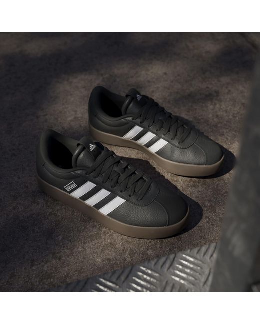 Adidas Black Vl Court 3.0 Low Shoes