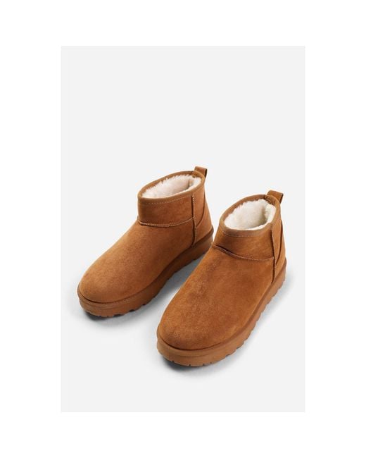 Where's That From White Where's Fur Lining Ankle Boots