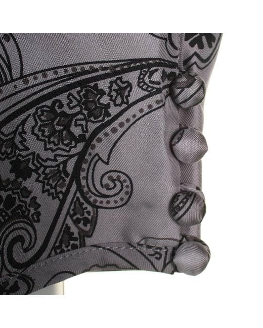 Juicy Couture Gray Jgmu9843 Paisley Dress