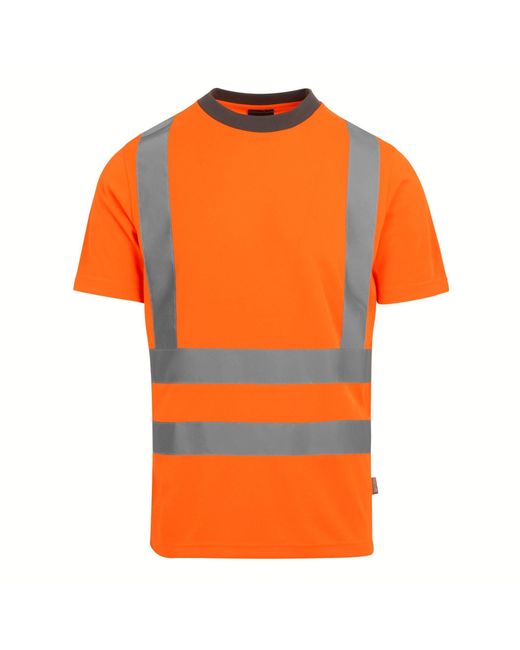 Regatta Orange Hi-Vis Pro Contract T-Shirt for men
