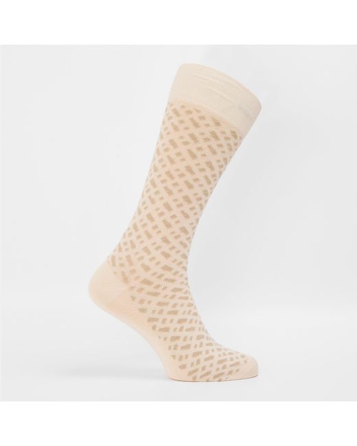 Boss Natural Rs Monogram Crew Socks for men