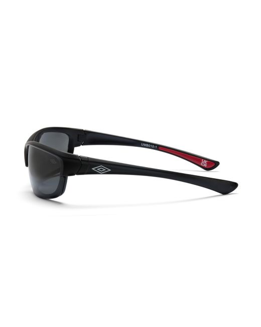 Umbro Black Sport Polarised Rectangle Sunglasses