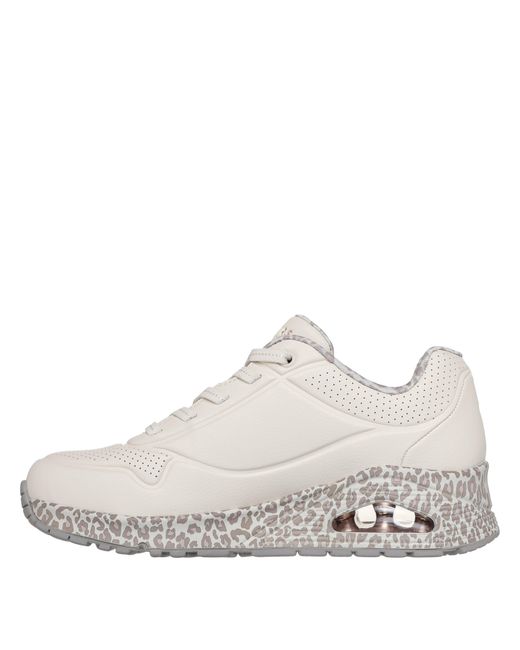 Skechers White Uno Stand On Air Trainers