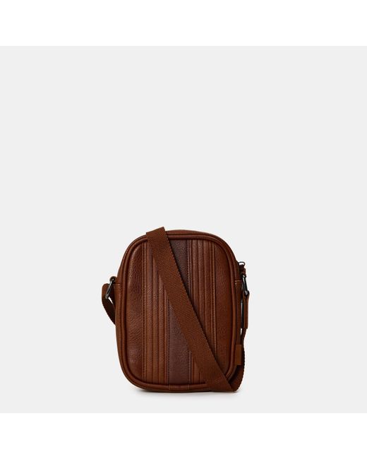 Ted Baker Brown Striped Flight Cross Body Bag for men