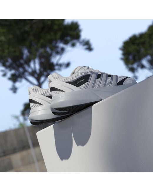 Adidas White Lightblaze Glow Shoes for men