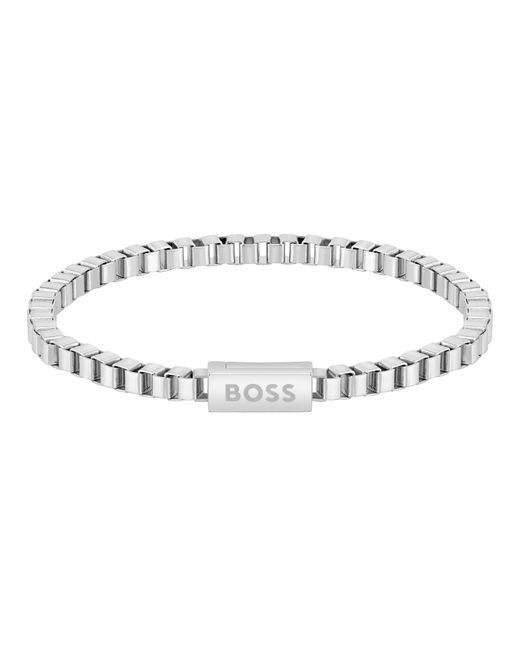 Boss Metallic Gents Chain For Him Stainless Steel Bracelet for men