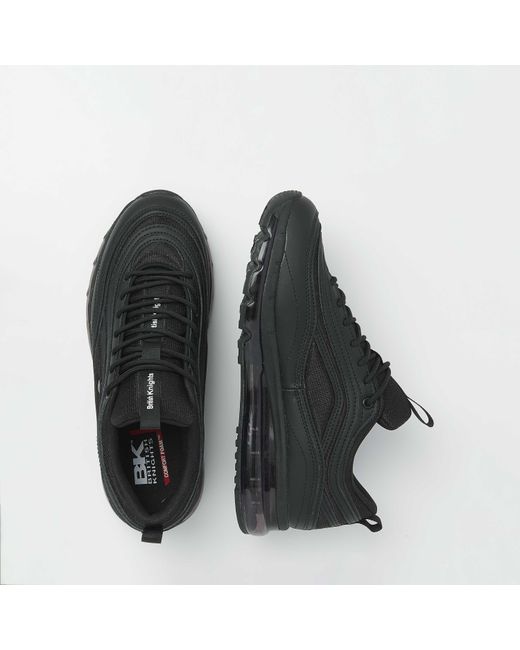 British Knights Black Zion Lightweight Lace Up Trainers for men