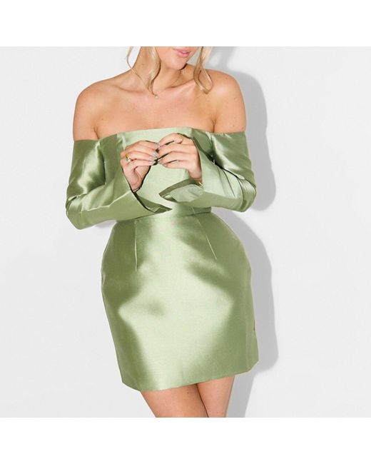 Odd Muse Green Ultimate Muse Tulip Skirt Mini Dress