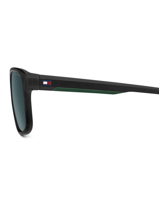 Tommy Hilfiger Green Rectangular Sunglasses for men