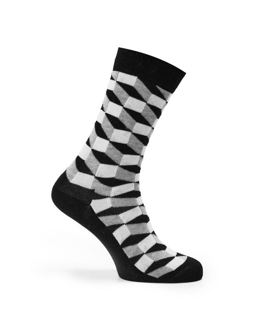 Happy Socks Black Optic Gft Pop