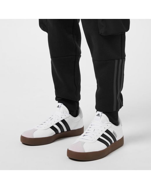 Adidas White Vl Court 3.0 Shoes for men