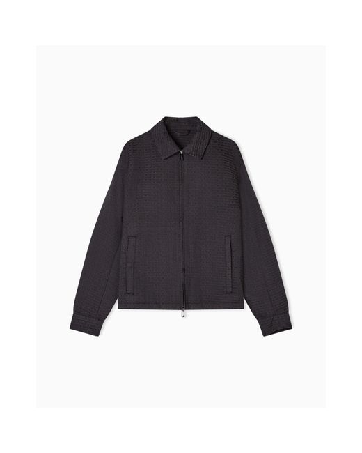 Emporio Armani Blue Blouson Jacket for men