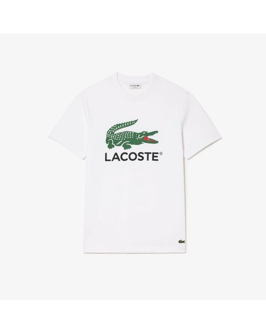 Lacoste White Large Logo T-Shirt for men