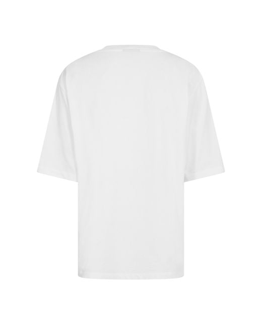 DSquared² White Dsq Line Oversized T-Shirt for men