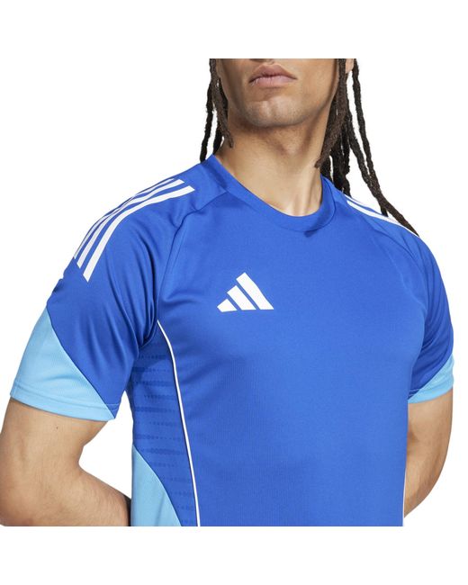 Adidas Blue Tiro 25 Competition Training T-Shirt for men