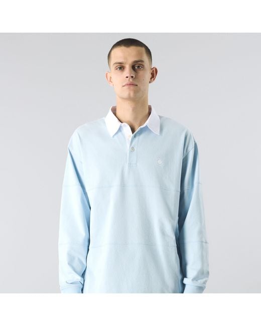 Pretty Green Blue Islington Rugby Polo Shirt for men