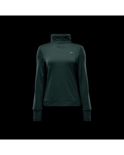 Nike Green Swift Element Long Sleeve Running Top