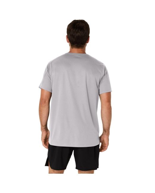 Asics Gray Core Ss Top Running for men