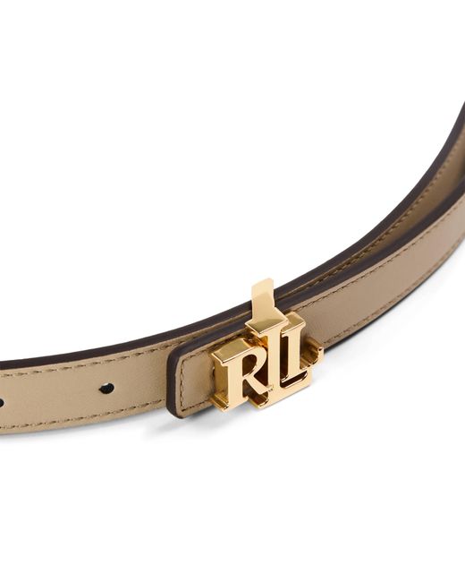 Ralph Lauren White Reversible Leather Belt