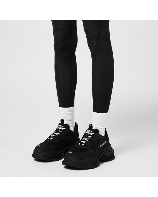 Balenciaga Black Triple S Trainers