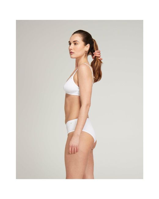 Nudea White Easy Does It Bralette Organic Cotton