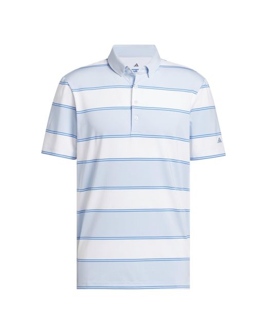 Adidas Blue Short Sleeve Performance Polo Shirt for men