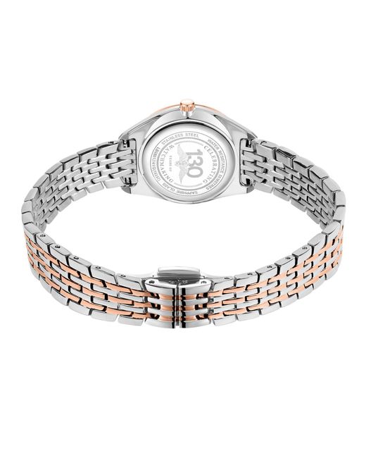 Rotary Metallic Ladies Ultra Slim Mop Ss Bracelet Watch