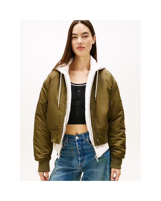 Tommy Hilfiger Green Essential Bomber Jacket