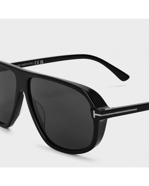 Tom Ford Gray Aviator Sunglasses, Aviator Style for men
