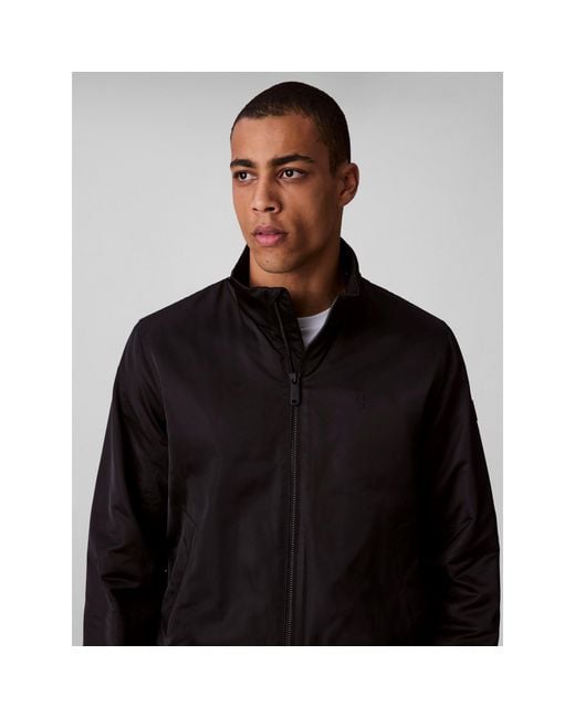 Calvin Klein Black Padded Harrington Jacket for men