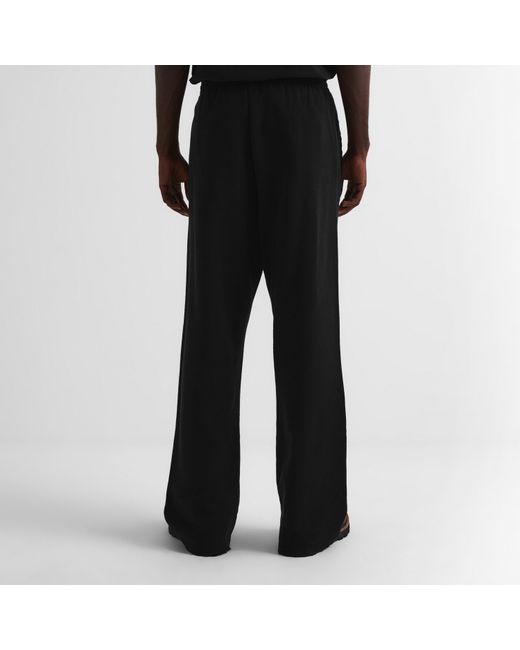 Balenciaga Black Open Hem Woven Tracksuit Joggers for men