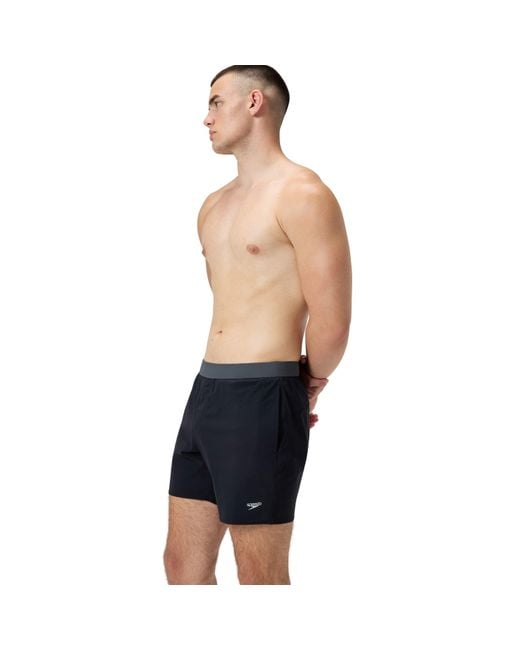Speedo Blue 4Way Flex Solid Volley 16 for men