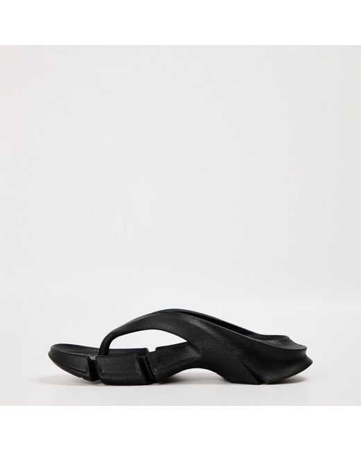 Balenciaga Black Flat Sandals