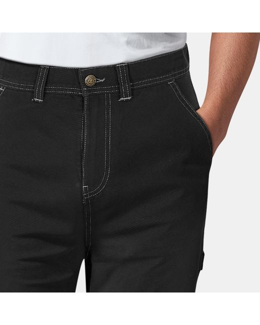Timberland Black Canvas Straight Leg Trouser for men