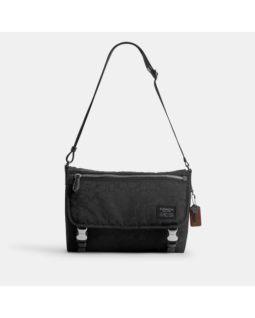 COACH Black Lane Messenger Bag