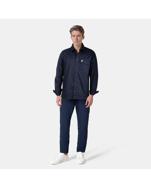 Lyle & Scott Blue Slim Trousers for men