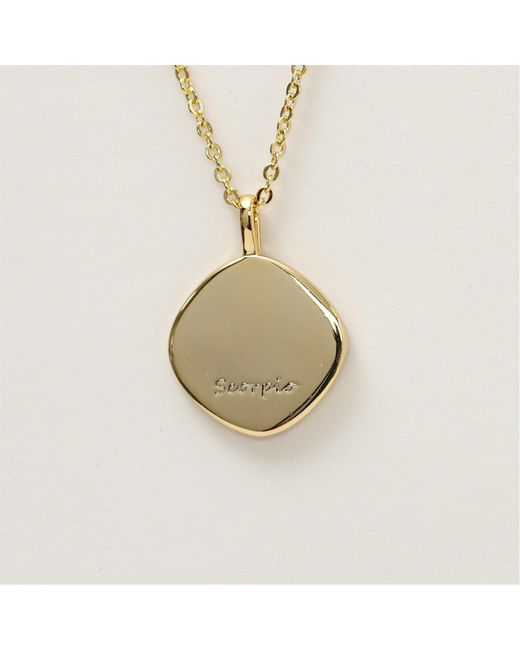 Jon Richard Red Plated Molten Horoscope Necklace
