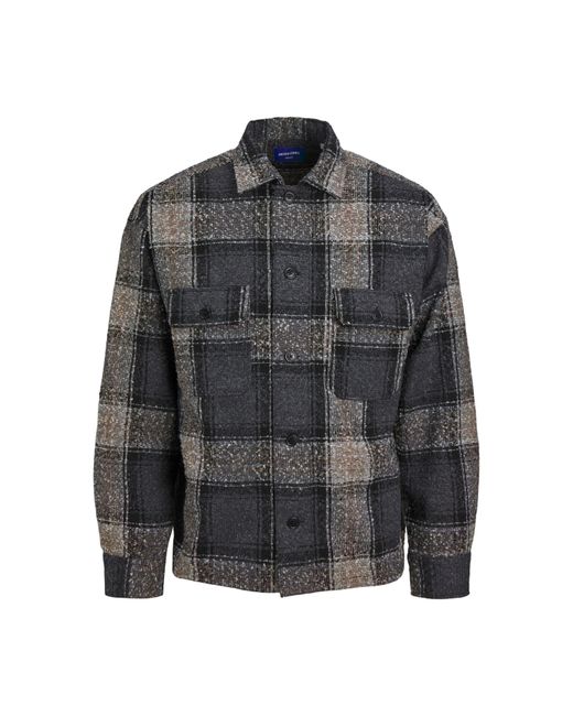 Jack & Jones Black Boucle Overshirt for men