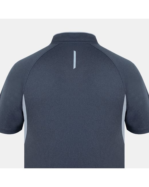 Karrimor Blue Zipped Short Sleeve Performance Running Top for men