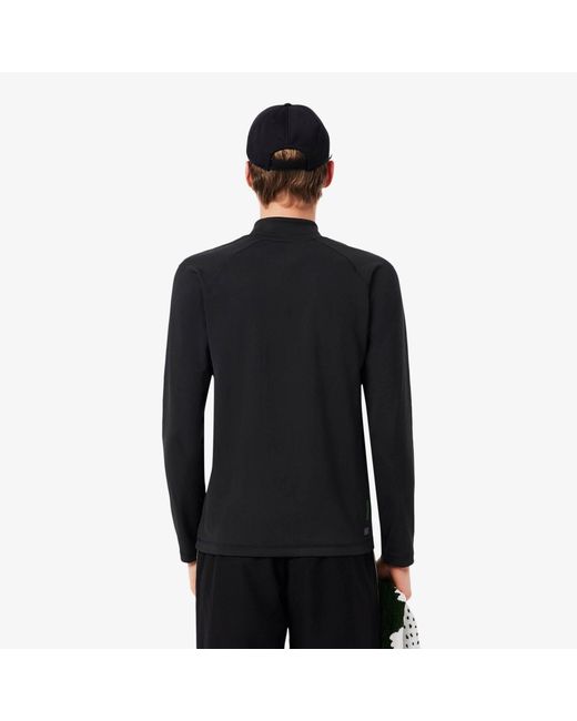 Lacoste Black Long Sleeve Performance T-Shirt for men