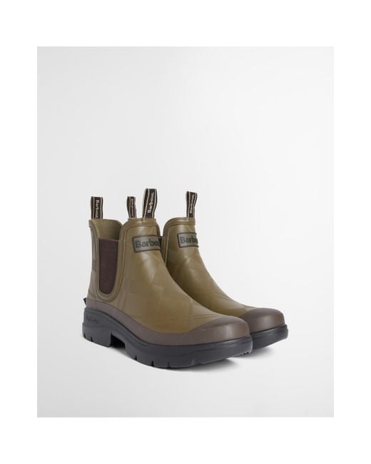 Barbour Brown Breacon Chelsea Wellies for men