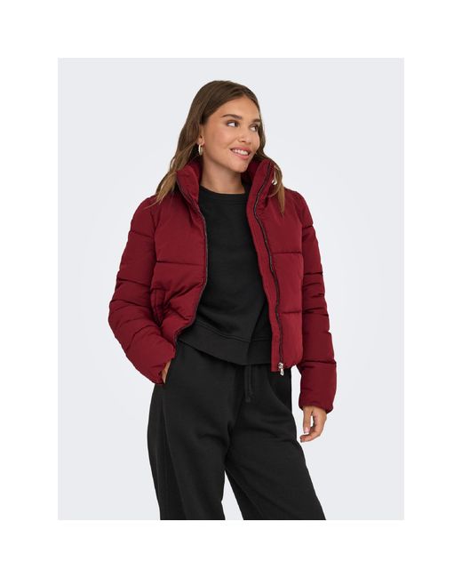 ONLY Red Dolly Short Puffer Jacket