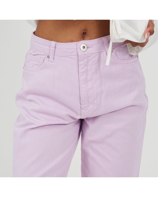 Brave Soul Purple Para Straight Leg Jeans