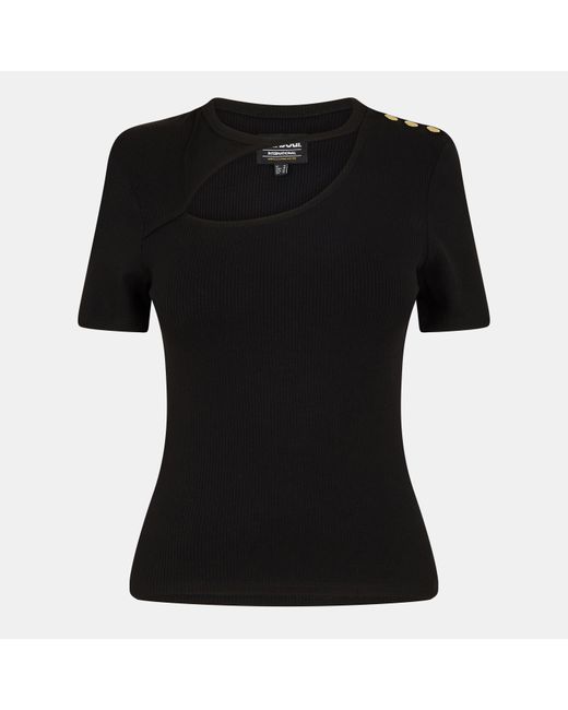 Barbour Black Jenny Cut Out Top