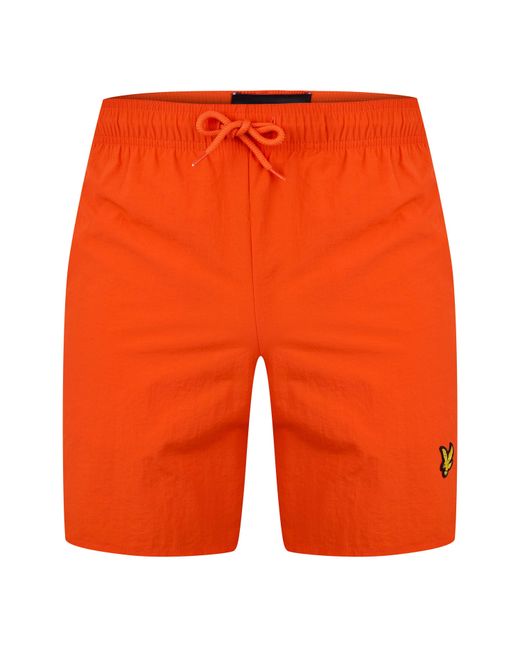 Lyle & Scott Orange Swim Shorts for men