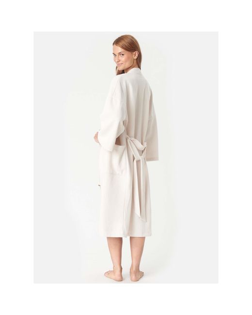 CCDK White Kimono Dressing Gown