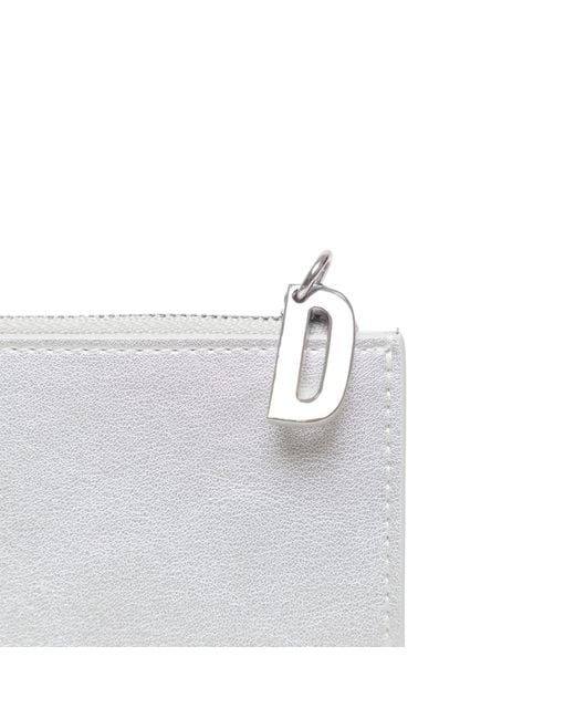 DIESEL White Zip Billfold Wallet for men