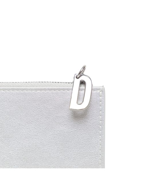 DIESEL White Zip Billfold Wallet for men