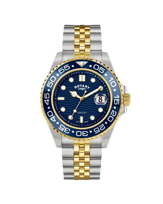 Rotary Metallic Apex 100 Dial Ss Bracelet Watch for men